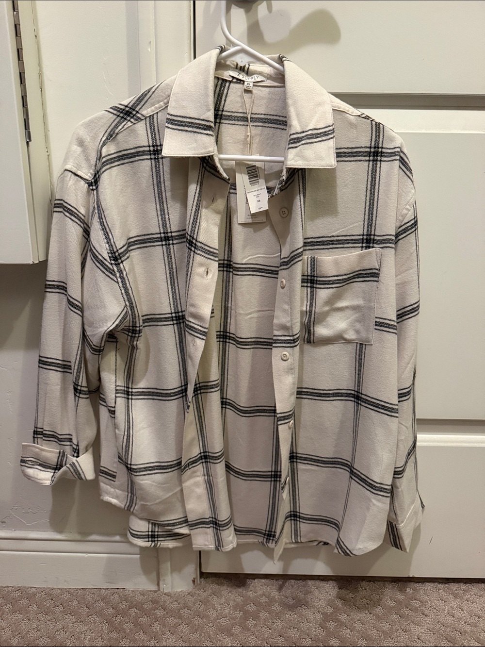 Z Supply NWT Ultra Soft Plaid Button Front Shirt XS